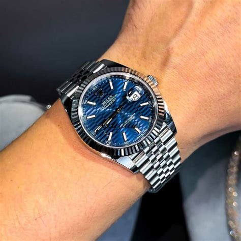 rolex datejust 41 blue motif dial|rolex datejust 41 specifications.